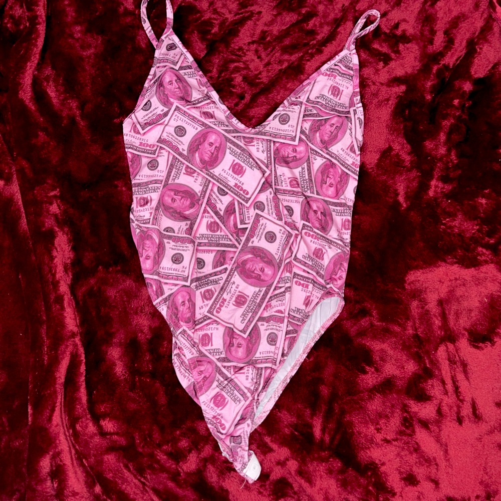 Money pink Bodysuit